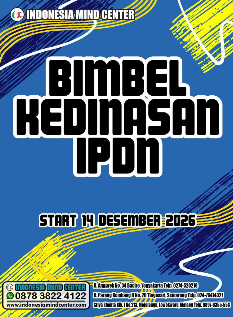 BIMBEL KEDINASAN IPDN 2026 START 14 DESEMBER 2026