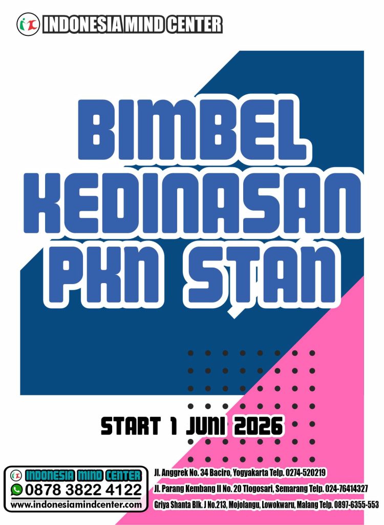 BIMBEL KEDINASAN PKN STAN 2026 START 1 JUNI 2026
