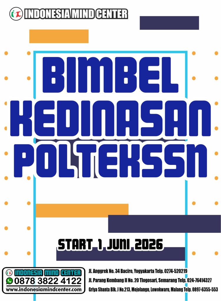 BIMBEL KEDINASAN POLTEK SSN 2026 START 1 JUNI 2026