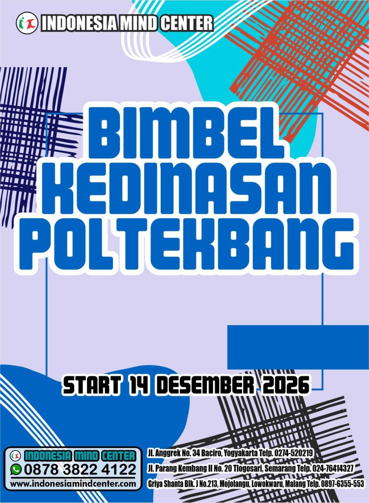 BIMBEL KEDINASAN POLTEKBANG 2026 START 14 DESEMBER 2026
