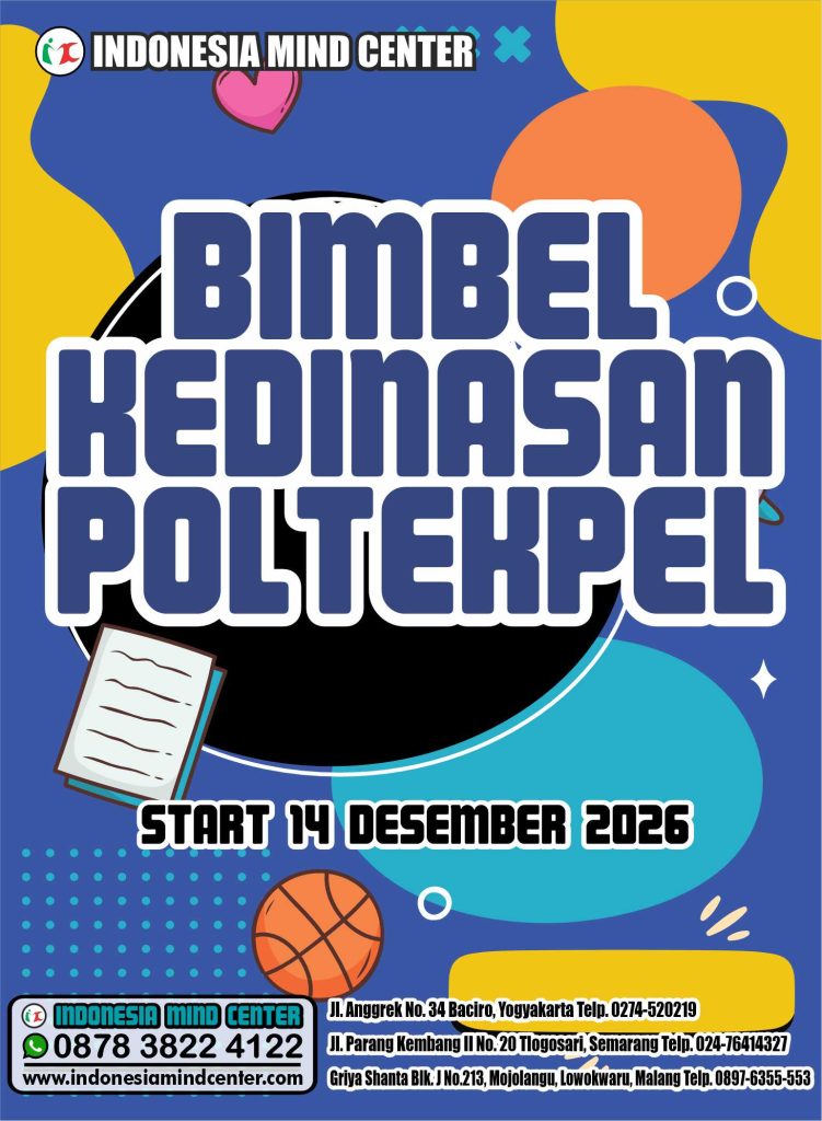 BIMBEL KEDINASAN POLTEKPEL 2026 START 14 DESEMBER 2026