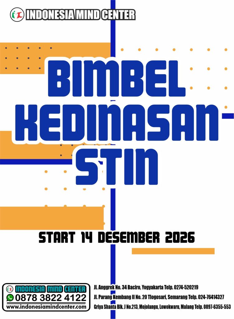 BIMBEL KEDINASAN STiN 2026 START 14 DESEMBER 2026