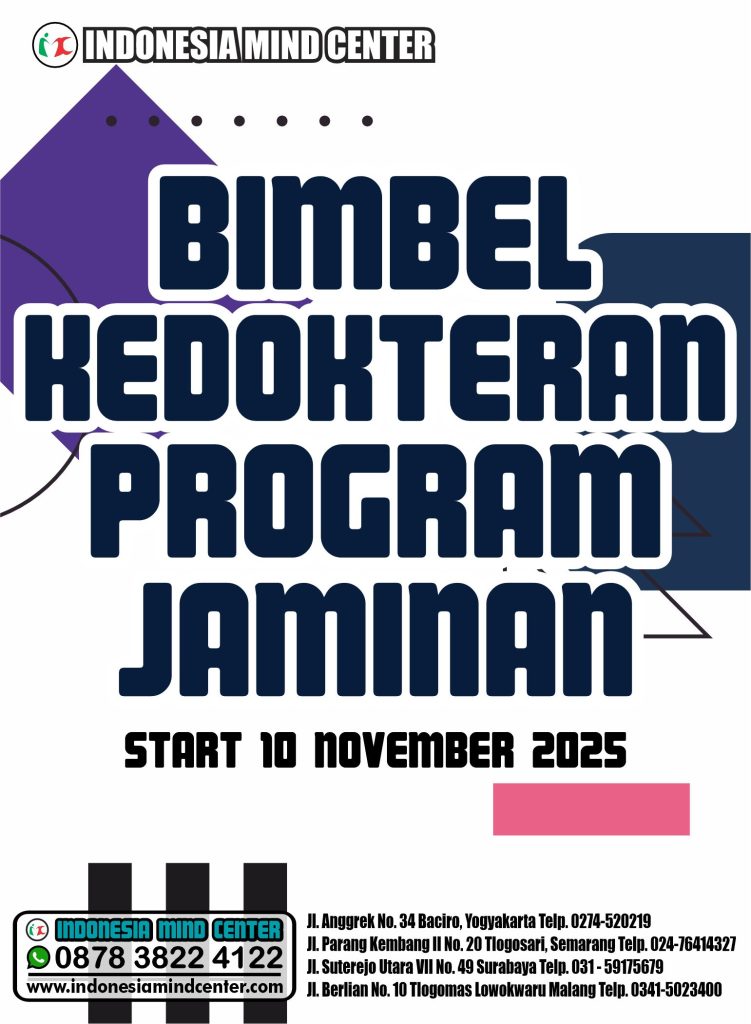 BIMBEL KEDOKTERAN PROGRAM JAMINAN START 10 NOVEMBER 2025