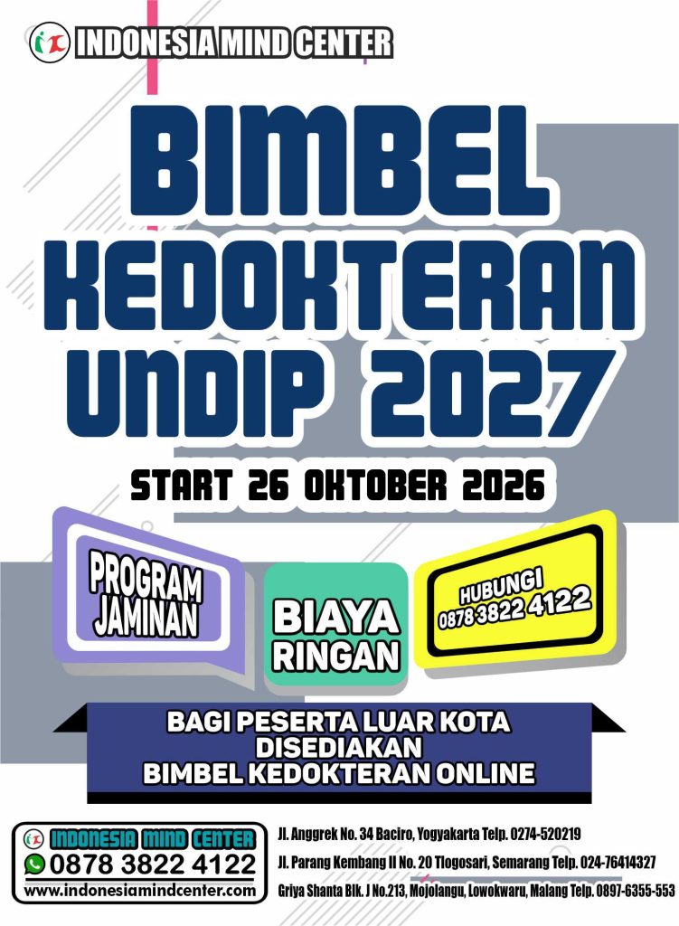 BIMBEL KEDOKTERAN UNDIP START 26 OKTOBER 2026