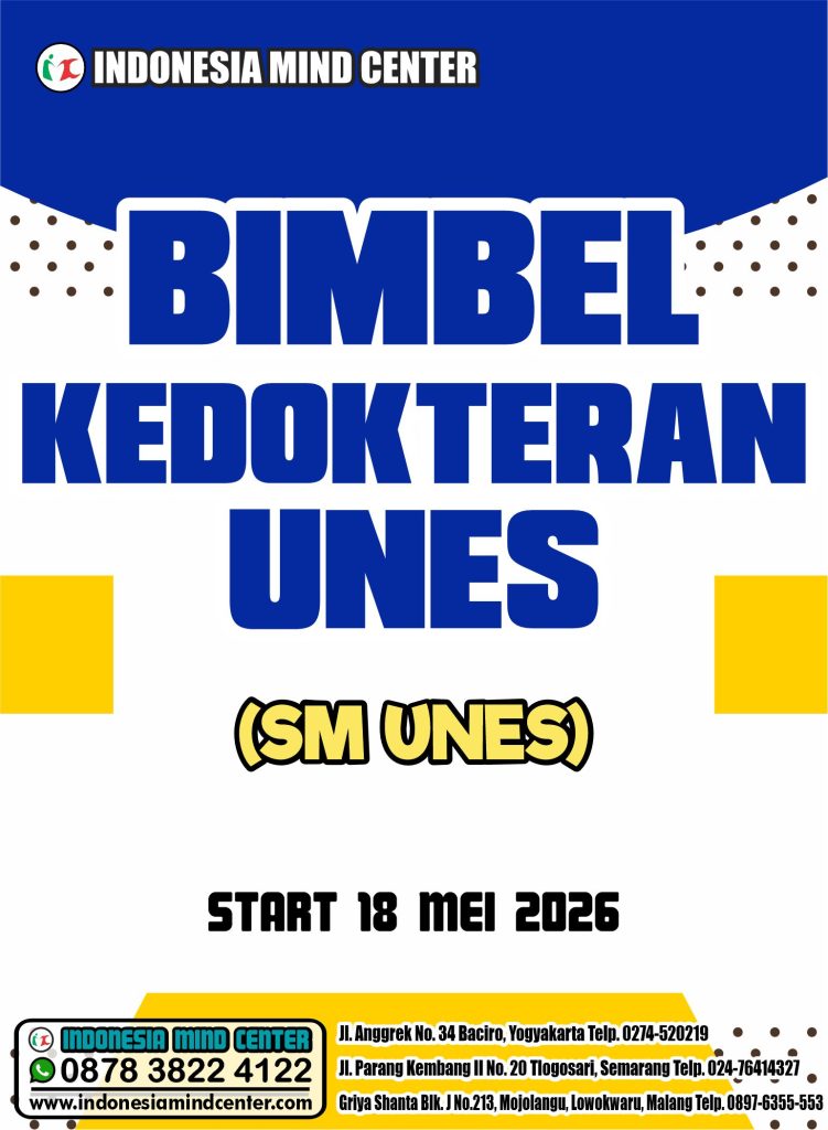 BIMBEL KEDOKTERAN UNES START 18 MEI 2026