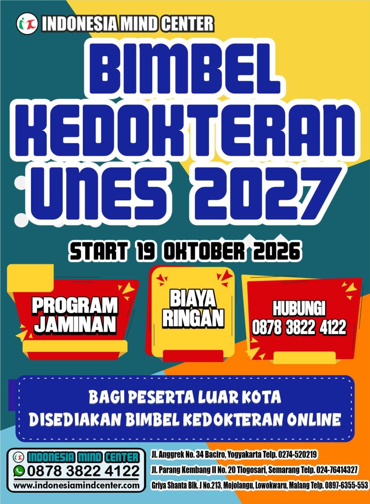 BIMBEL KEDOKTERAN UNES START 19 OKTOBER 2026