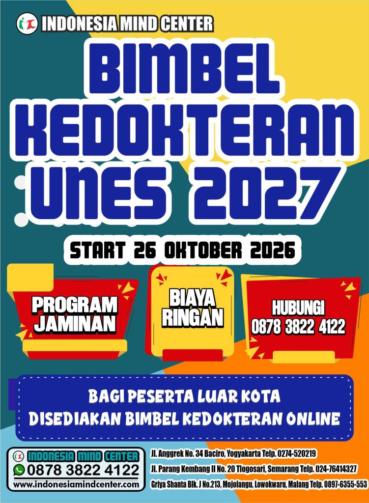 BIMBEL KEDOKTERAN UNES START 26 OKTOBER 2026