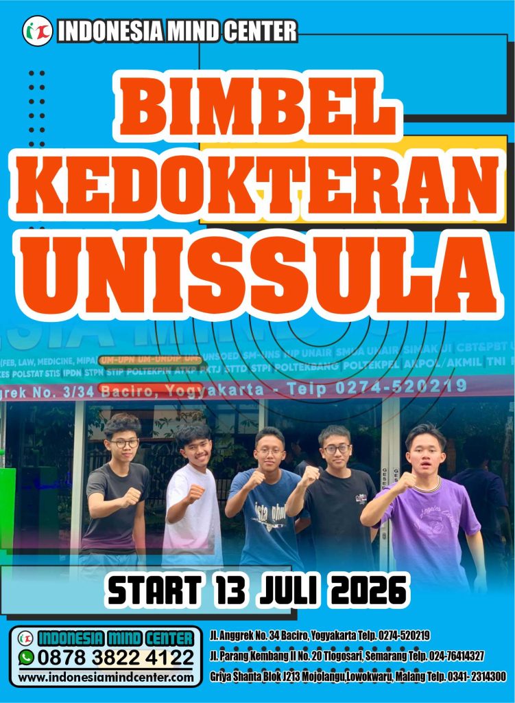 BIMBEL KEDOKTERAN UNISSULA START 13 JULI 2026