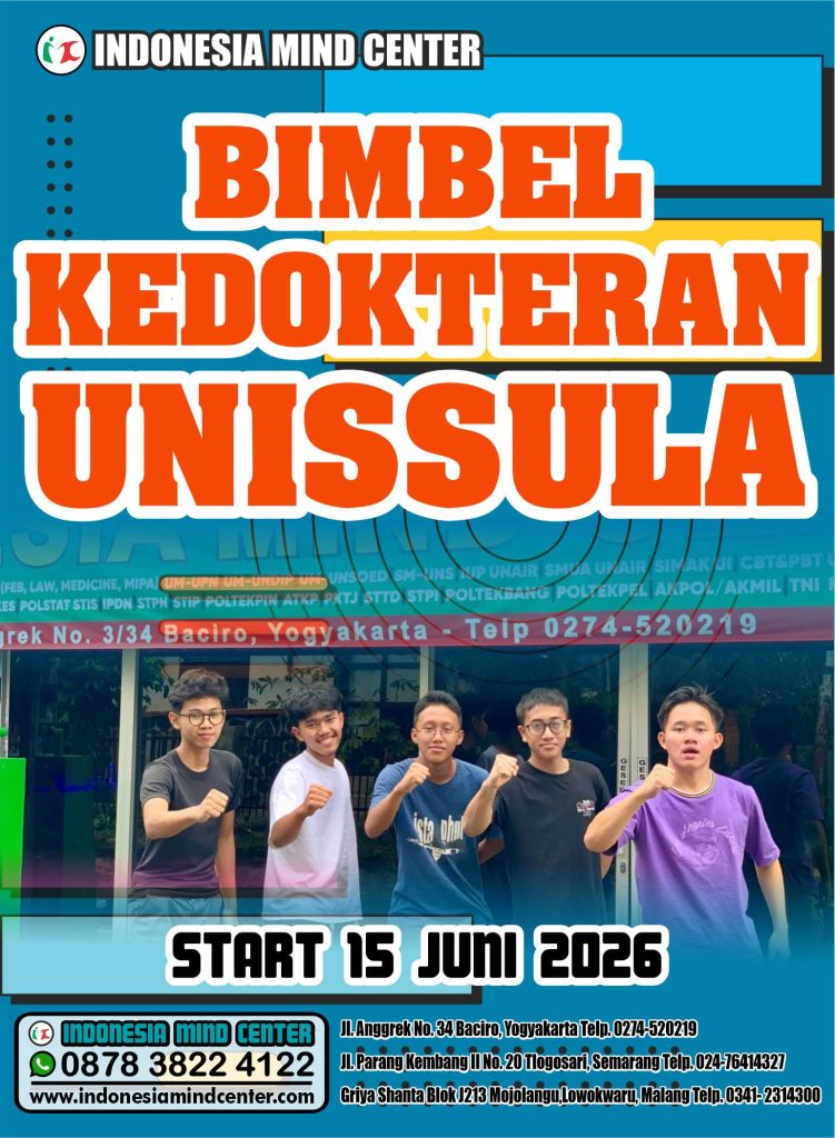 BIMBEL KEDOKTERAN UNISSULA START 15 JUNI 2026