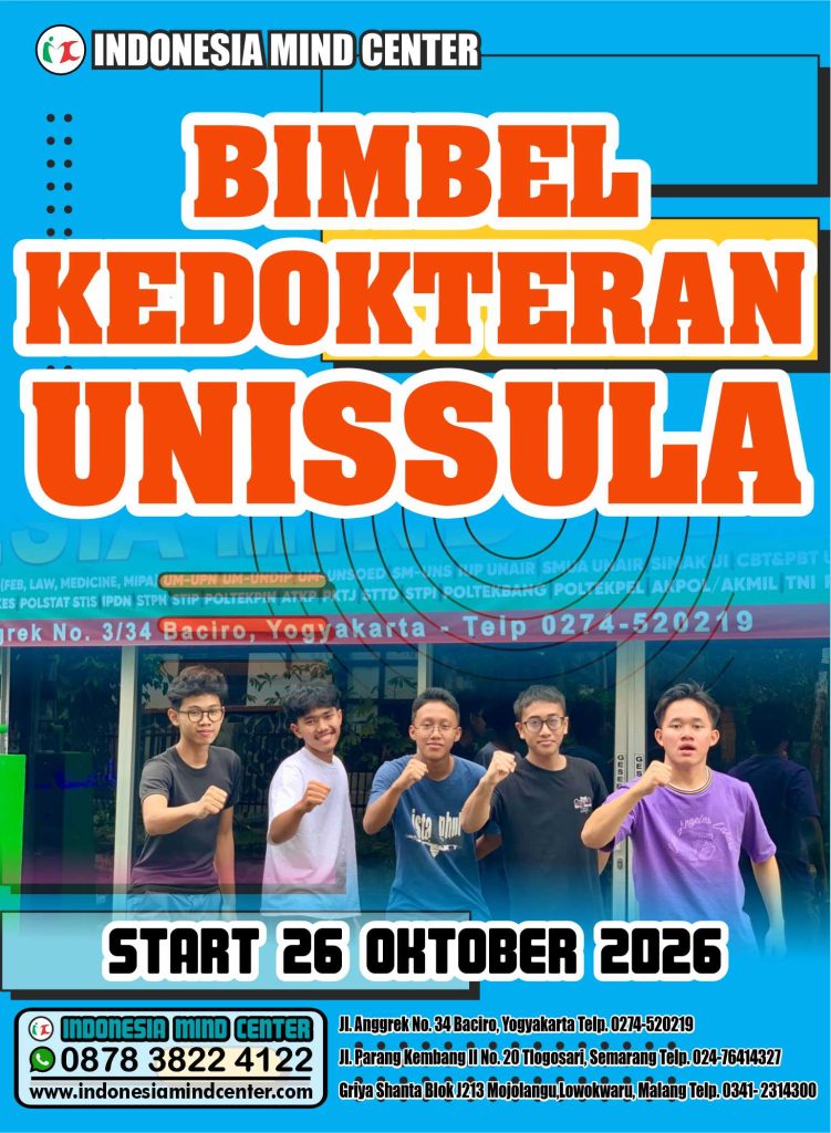BIMBEL KEDOKTERAN UNISSULA START 26 OKTOBER 2026