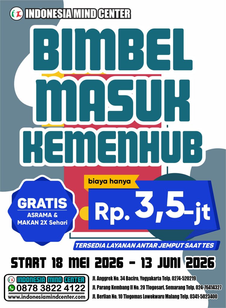 BIMBEL MASUK KEMENHUB START 18 MEI 2026