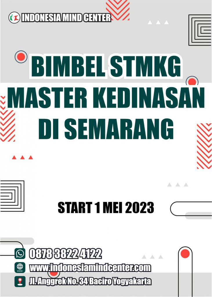 BIMBEL STMKG MASTER KEDINASAN DI SEMARANG START 1 MEI 2023