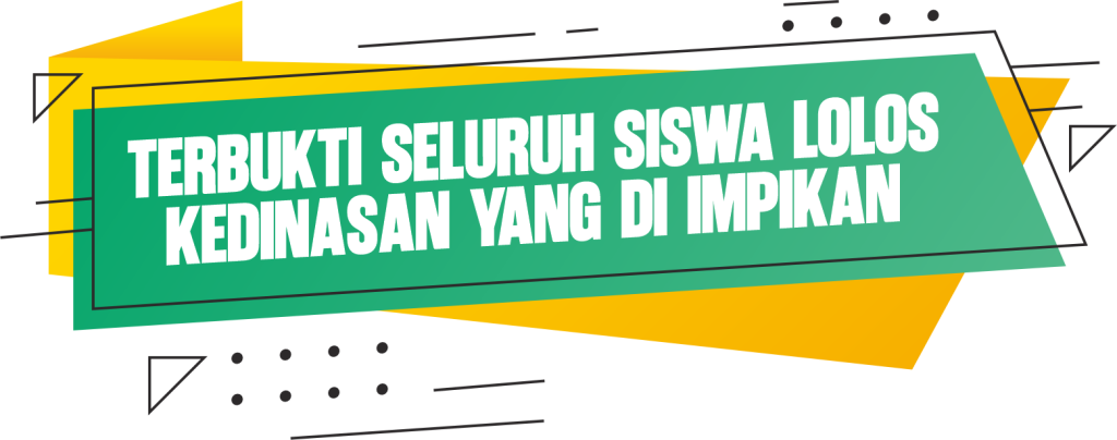 Terbukti seluruh siswa lolos kedinasan yang di impikan