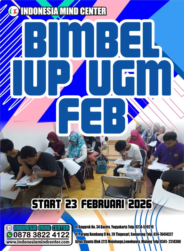 BIMBEL IUP UGM FEB START 23 FEBRUARI 2026