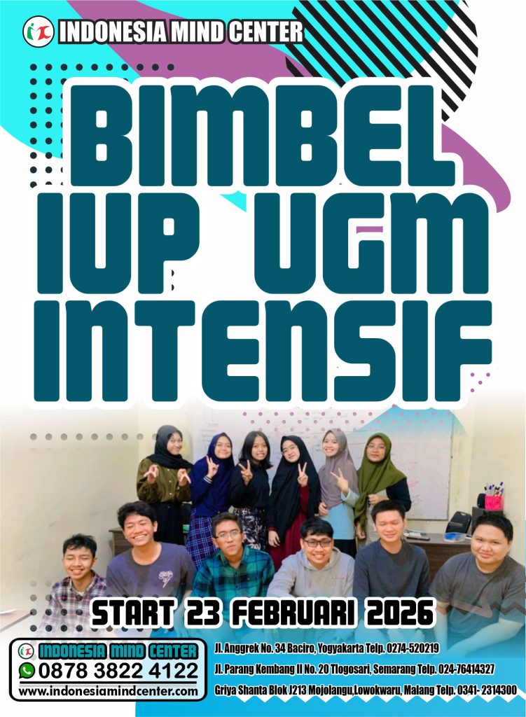 BIMBEL IUP UGM INTENSIF START 23 FEBRUARI 2026