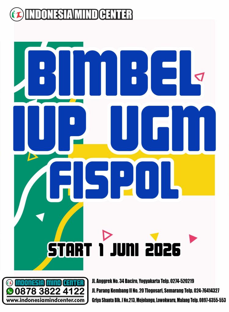 BIMBEL IUP UGM FISPOL 2026 START 1 JUNI 2026