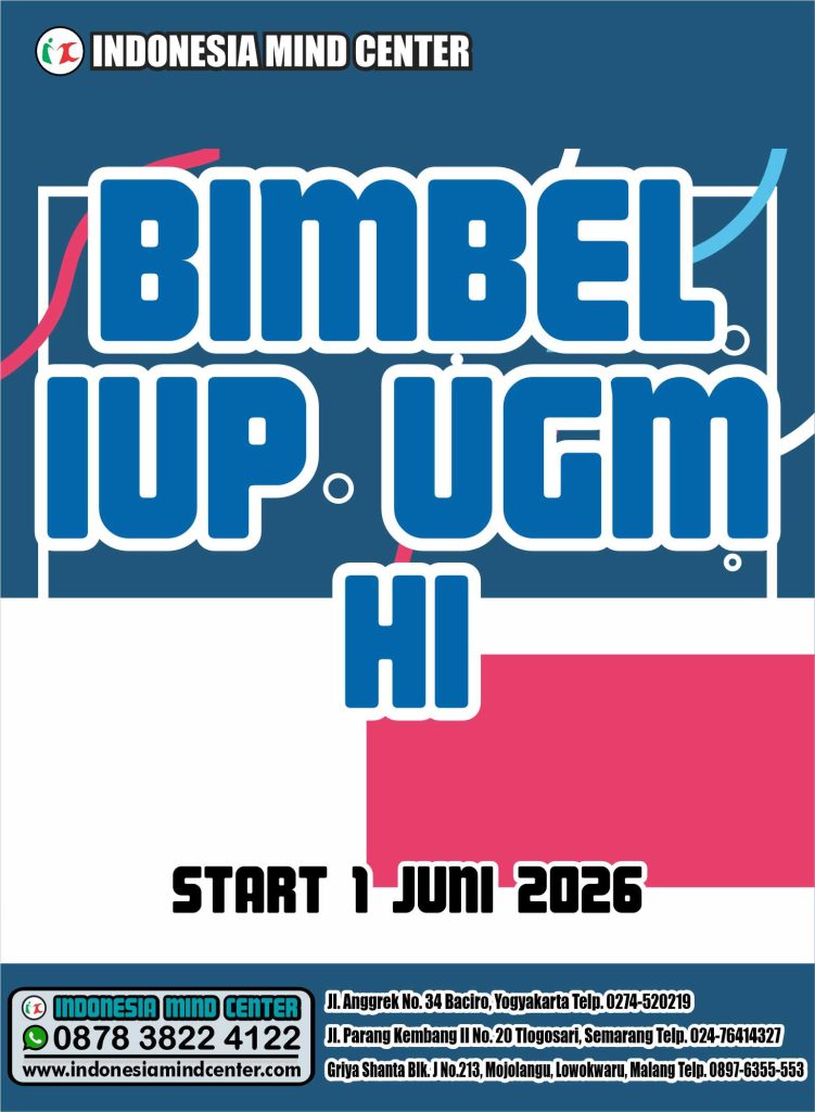 BIMBEL IUP UGM HI 2026 START 1 JUNI 2026