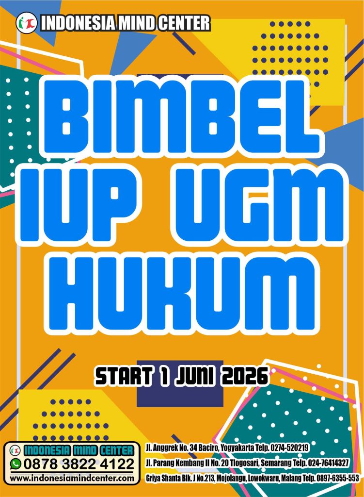 BIMBEL IUP UGM HUKUM 2026 START 1 JUNI 2026