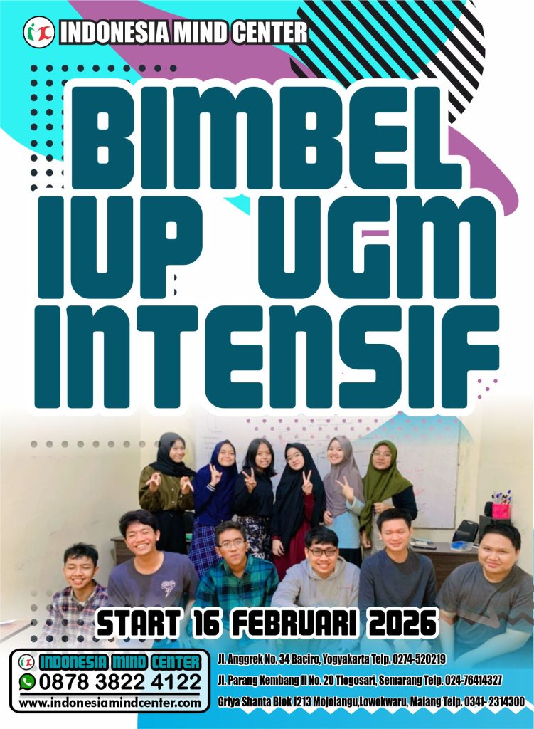 BIMBEL IUP UGM INTENSIF START 16 FEBRUARI 2026