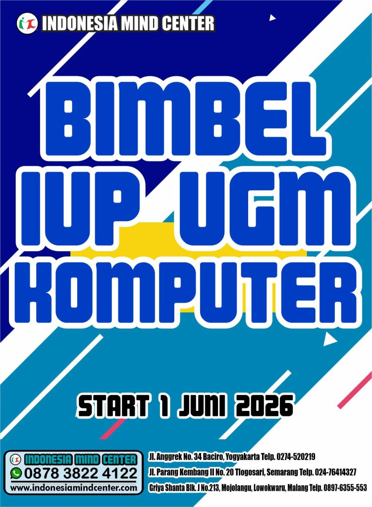 BIMBEL IUP UGM KOMPUTER 2026 START 1 JUNI 2026