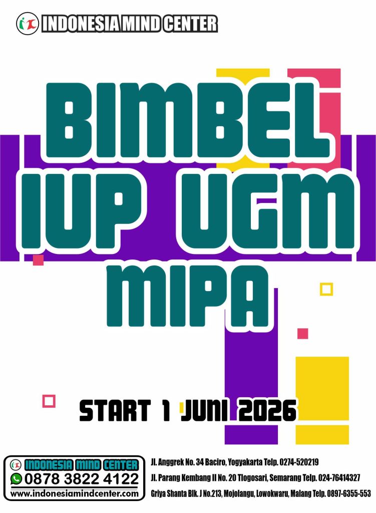 BIMBEL IUP UGM MIPA 2026 START 1 JUNI 2026