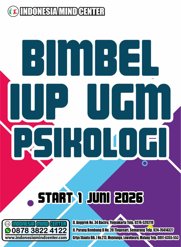 BIMBEL IUP UGM PSIKOLOGI 2026 START 1 JUNI 2026