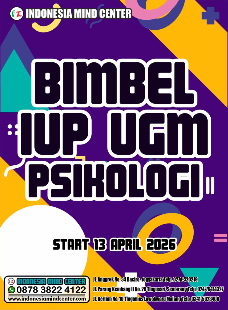 BIMBEL IUP UGM PSIKOLOGI START 13 APRIL 2026