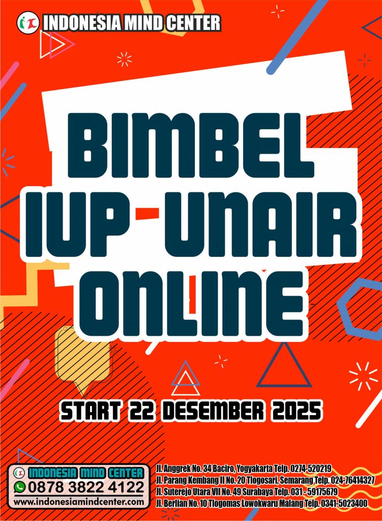 BIMBEL IUP UNAIR ONLINE START 22 DESEMBER 2025