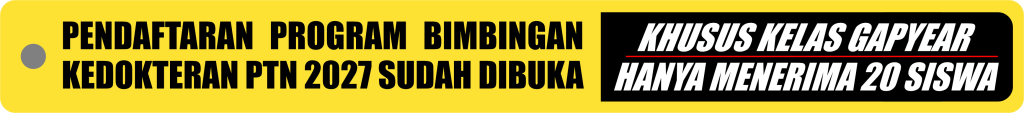 PENDAFTARAN BIMBINGAN KEDOKTERAN PTN 2027