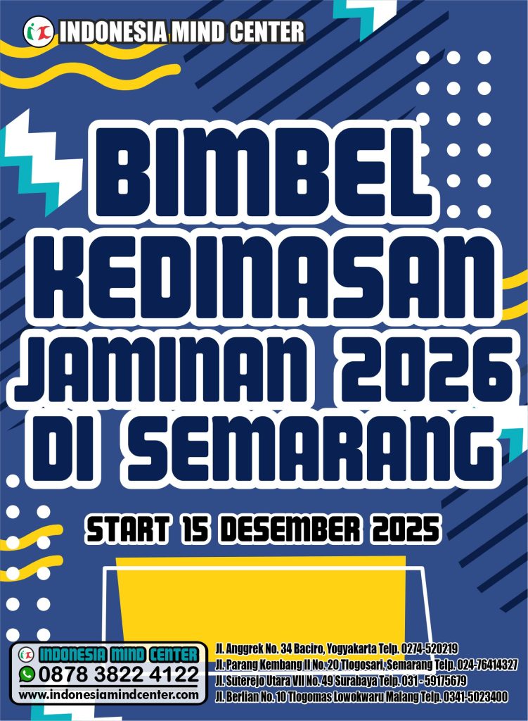 BIMBEL KEDINASAN JAMINAN 2026 DI SEMARANG START 15 DESEMBER 2025