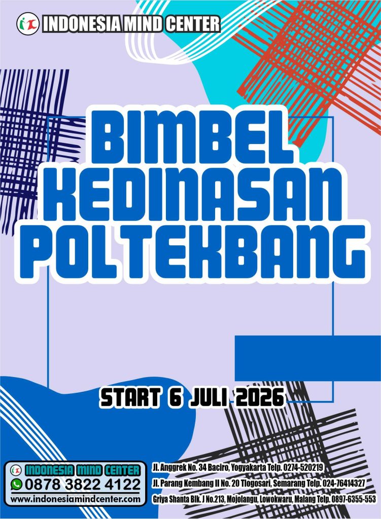 BIMBEL KEDINASAN POLTEKBANG 2026 START 6 JULI 2026