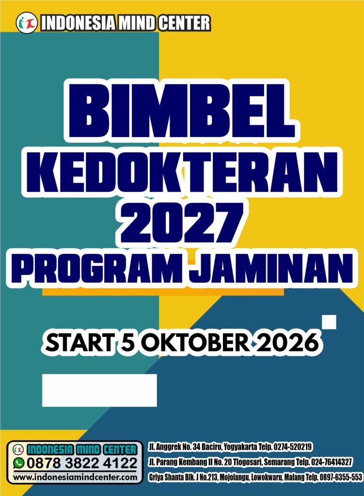 BIMBEL KEDOKTERAN 2027 PROGRAM JAMINAN START 5 OKTOBER 2026