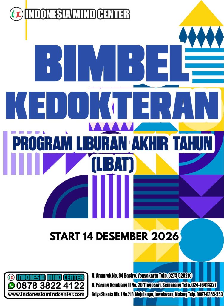 BIMBEL KEDOKTERAN PROGRAM LIBURAN AKHIR TAHUN ( LIBAT ) START 14 DESEMBER 2026