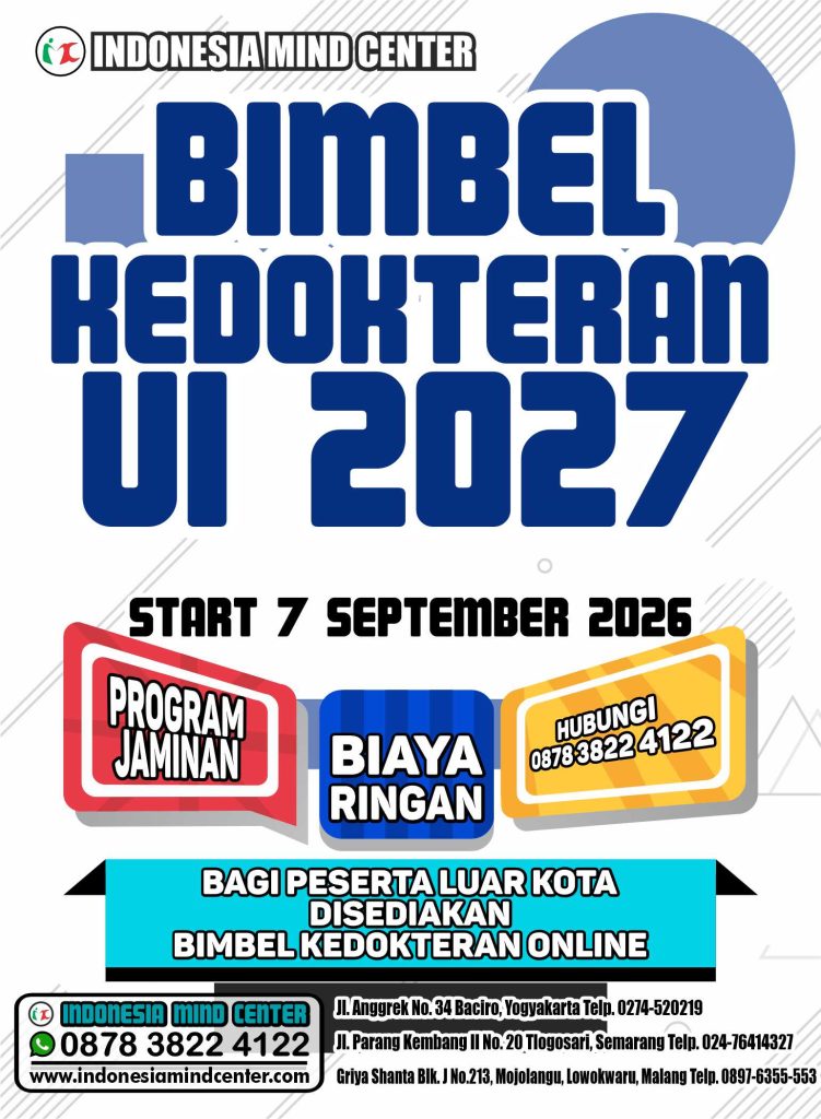 BIMBEL KEDOKTERAN UI START 7 SEPTEMBER 2026