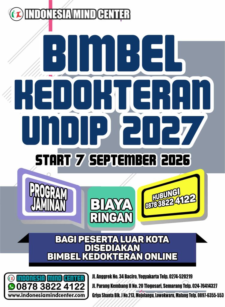 BIMBEL KEDOKTERAN UNDIP START 7 SEPTEMBER 2026
