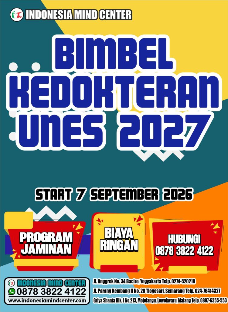 BIMBEL KEDOKTERAN UNES START 7 SEPTEMBER 2026