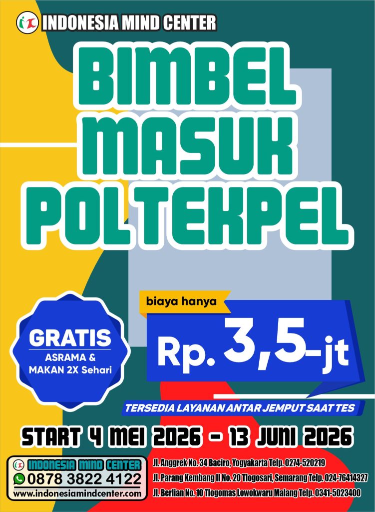BIMBEL MASUK POLTEKPEL START 4 MEI 2026