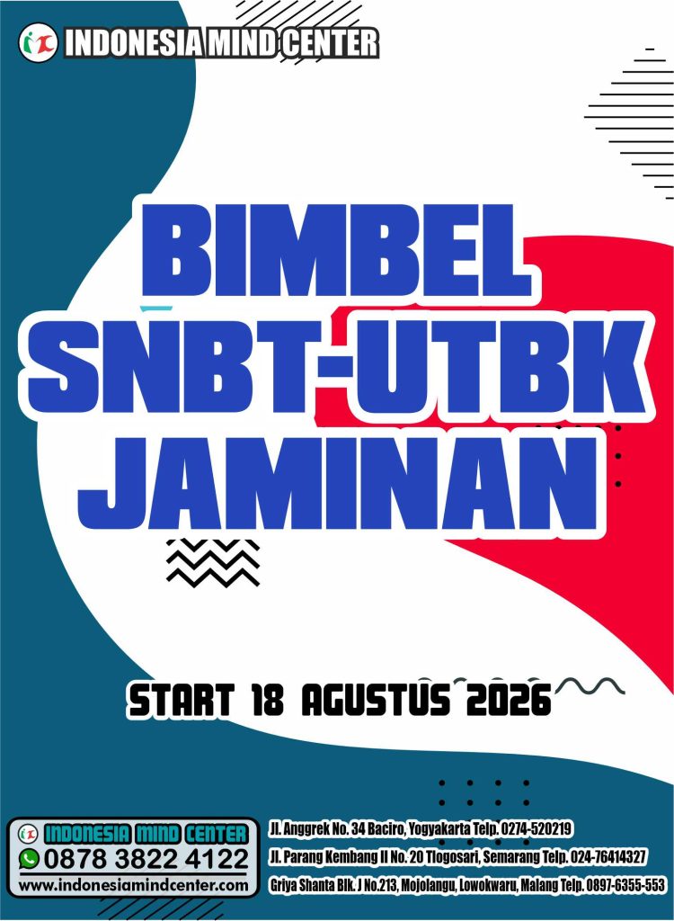 BIMBEL SNBT-UTBK JAMINAN START 18 AGUSTUS 2026