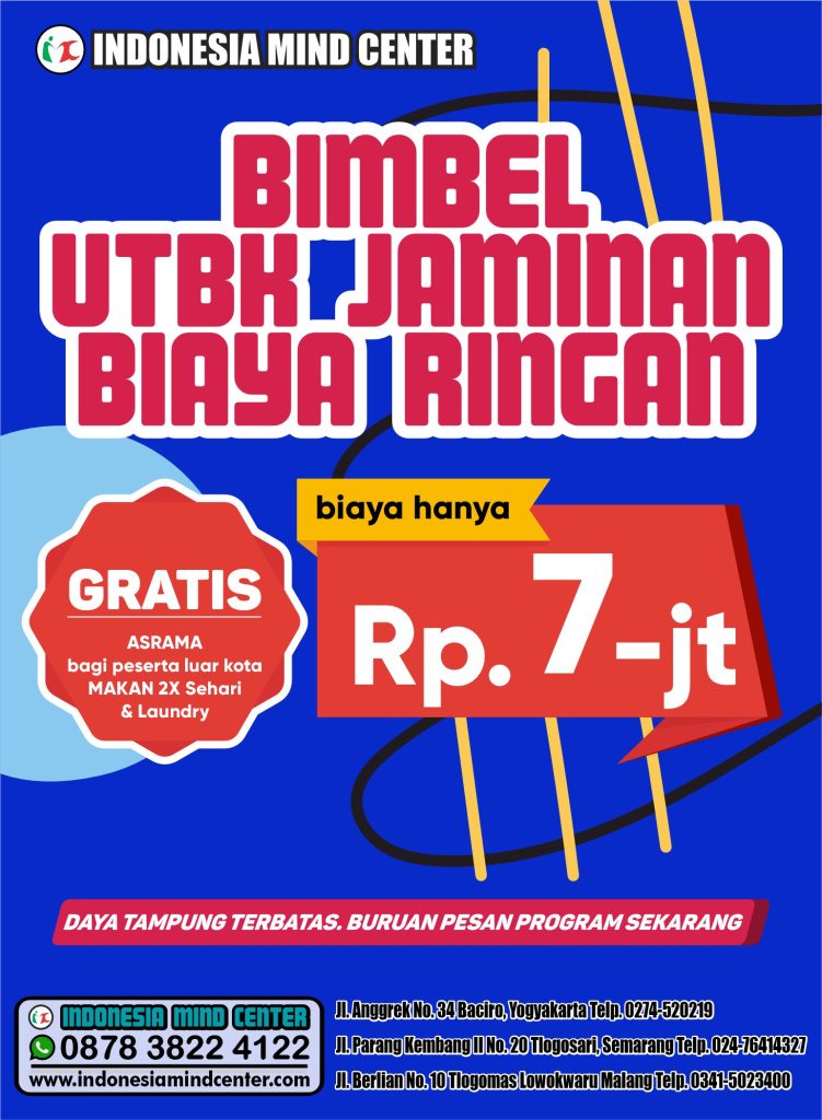 BIMBEL UTBK JAMINAN BIAYA RINGAN