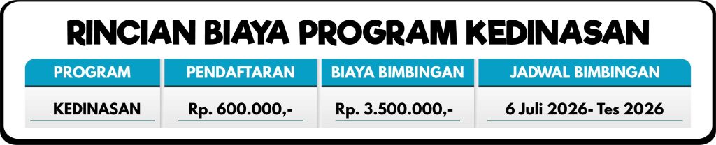 RINCIAN BIAYA PROGRAM KEDINASAN 2026 __ (1)
