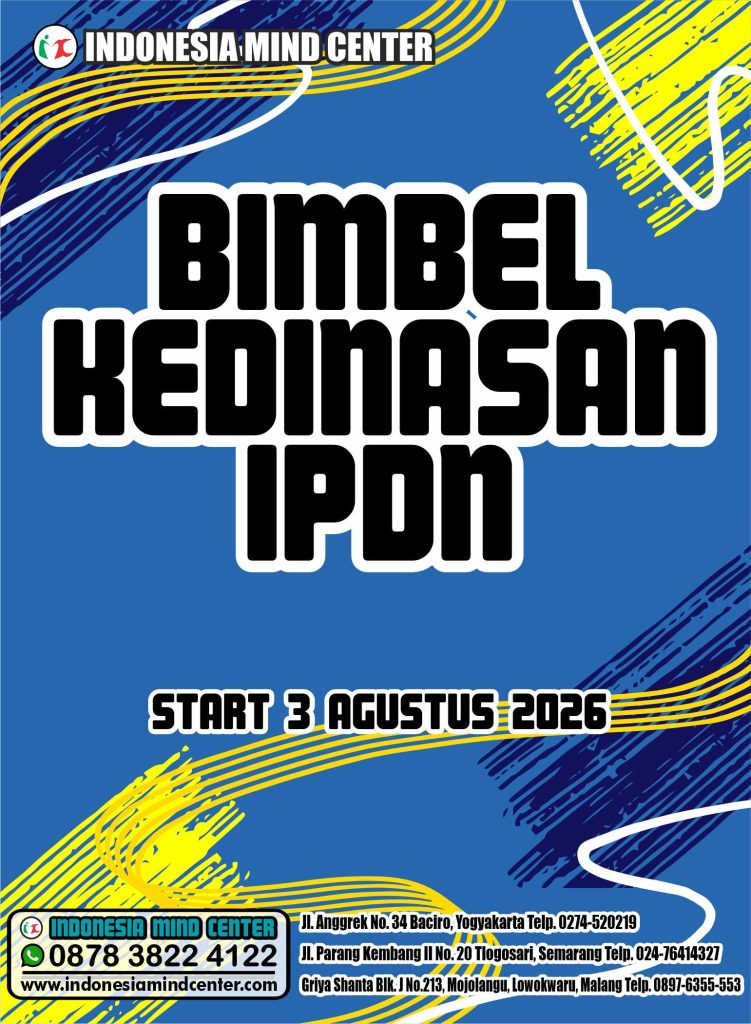 BIMBEL KEDINASAN IPDN 2026 START 3 AGUSTUS 2026