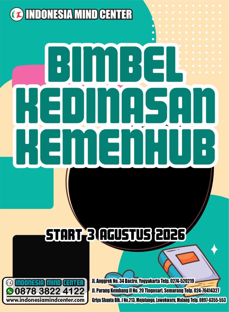 BIMBEL KEDINASAN KEMENHUB 2026 START 3 AGUSTUS 2026