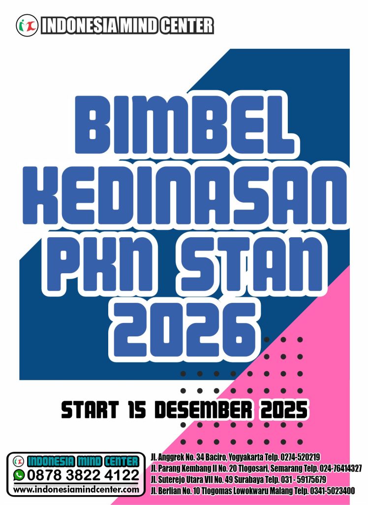BIMBEL KEDINASAN PKN STAN 2026 START 15 DESEMBER 2025