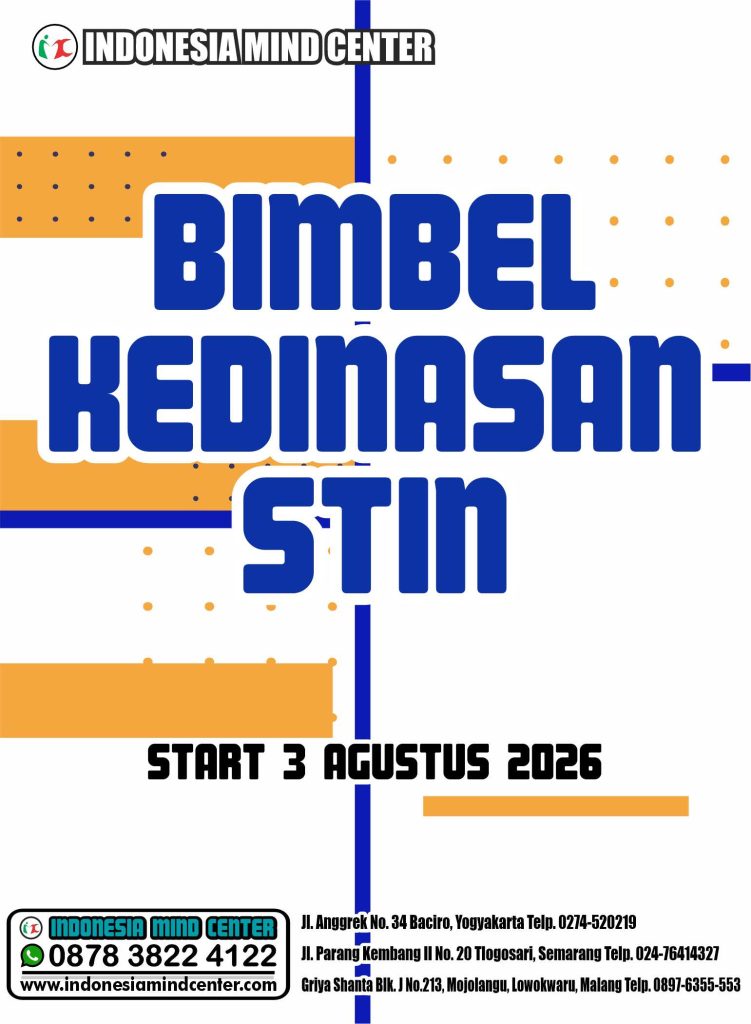 BIMBEL KEDINASAN STIN 2026 START 3 AGUSTUS 2026