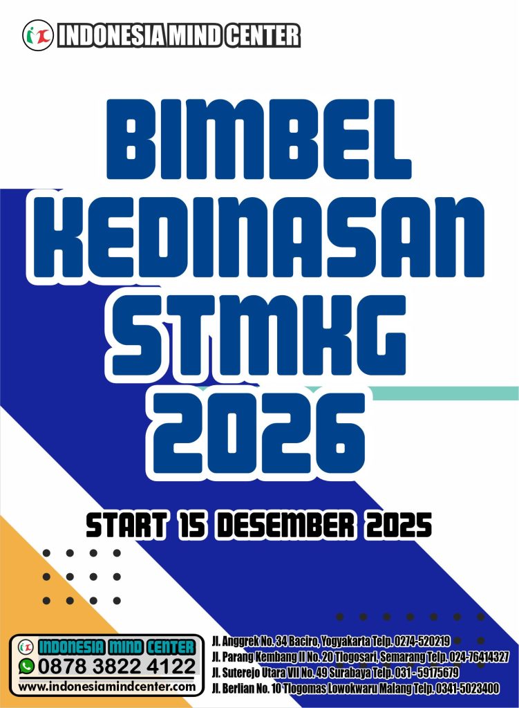 BIMBEL KEDINASAN STMKG 2026 START 15 DESEMBER 2025