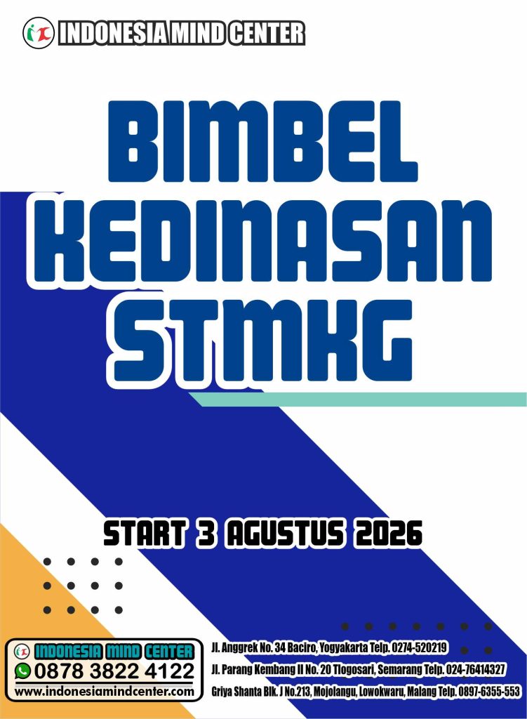 BIMBEL KEDINASAN STMKG 2026 START 3 AGUSTUS 2026