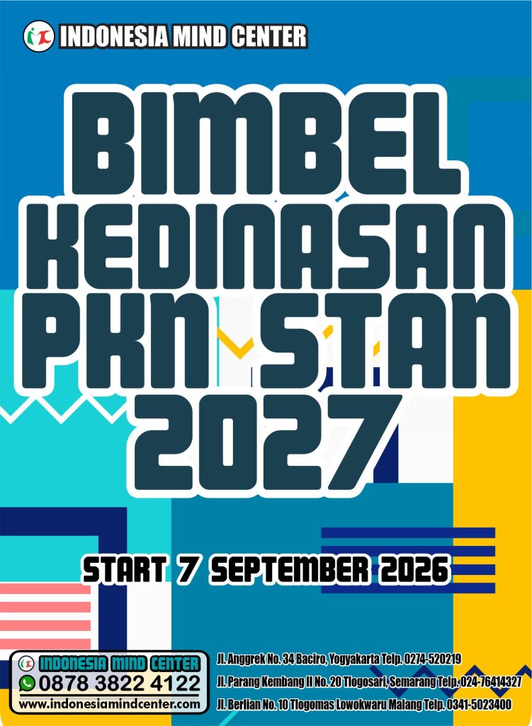 BIMBEL KEDINASAN PKN STAN 2027 START 7 SEPTEMBER 2026