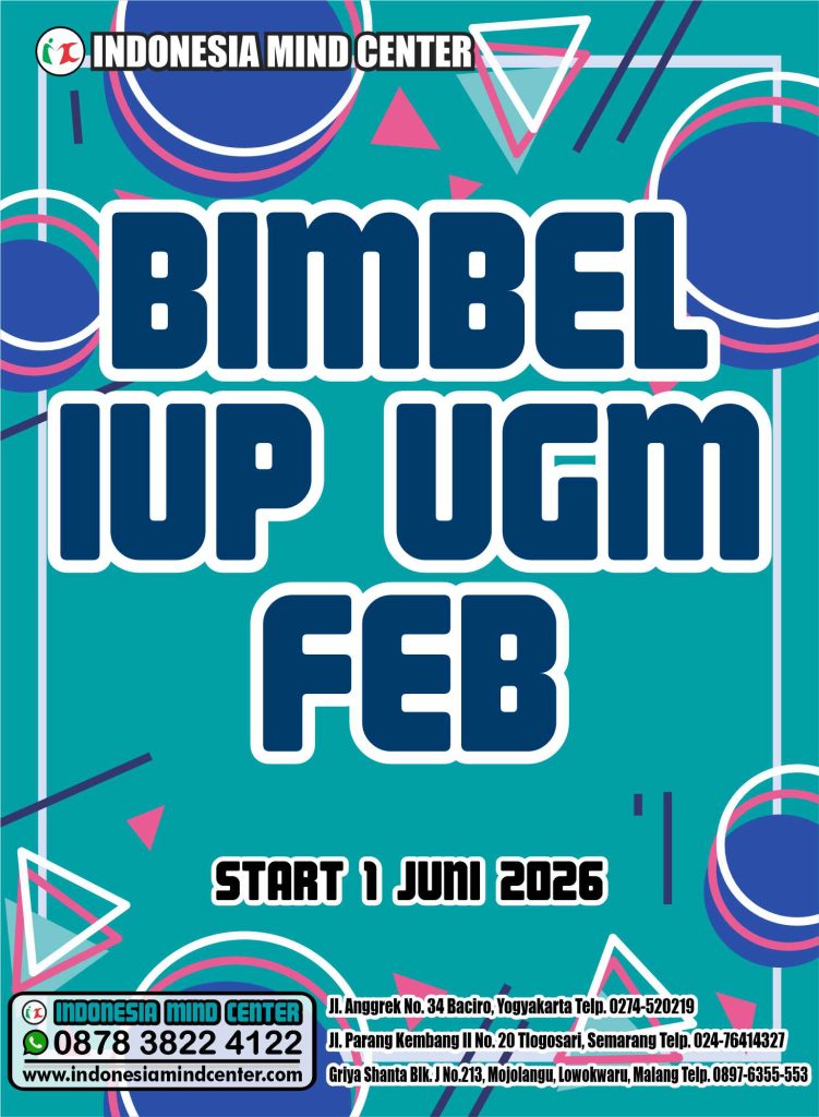BIMBEL IUP UGM FEB 2026 START 1 JUNI 2026